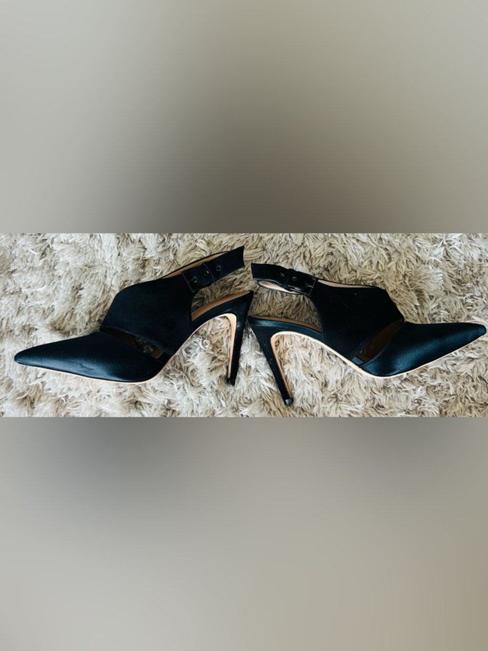 Tory Burch Black Suede and Satin Slingback Sandals - Picture 5 of 6